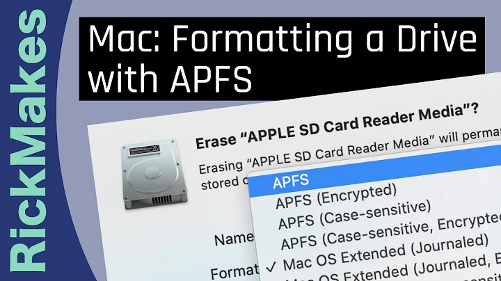 Mac: Formatting a Drive with APFS