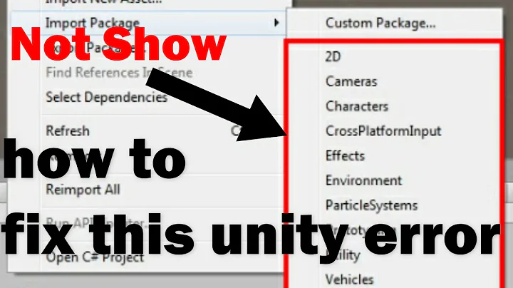 How to Fix Unity Import Package Error | all Unity Versions