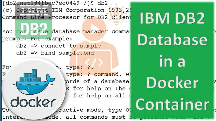 IBM DB2 in a Docker Container | English