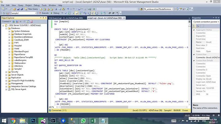 Cannot Execute script Insufficient memory to continue the execution of the program in SQL (FIXED)