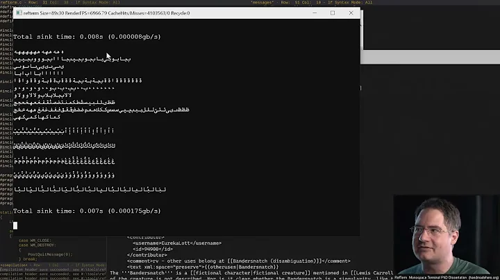 [EPILEPSY WARNING] How fast should an unoptimized terminal run?