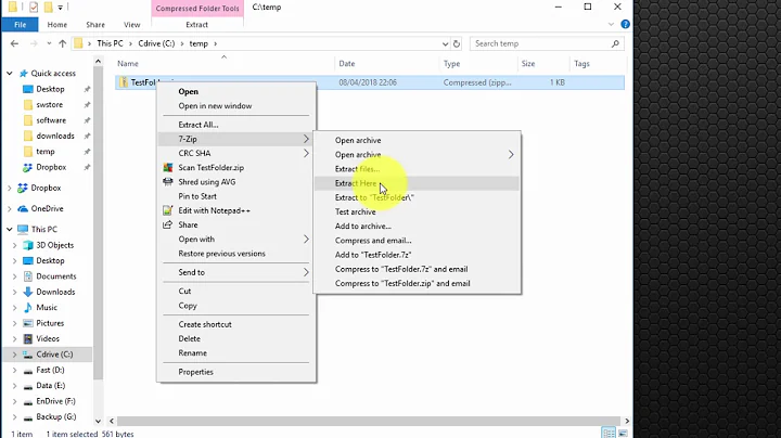 7zip - Securely encrypt and decrypt files using 7zip