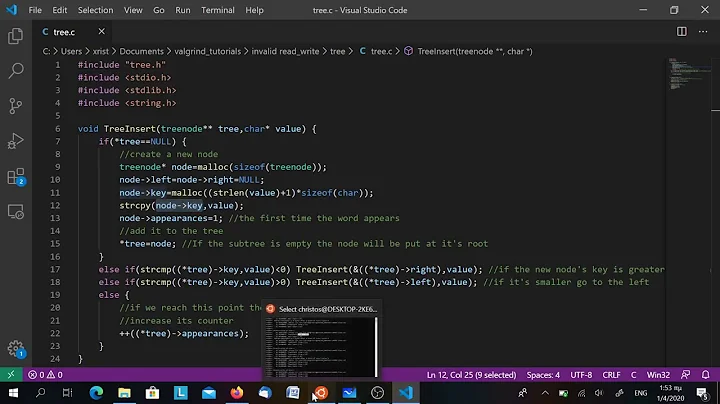 Valgrind - Αντιμετώπιση Invalid Read/Write Errors
