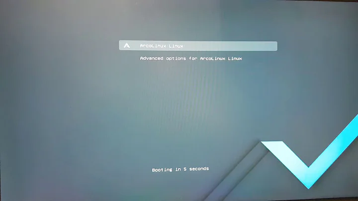 ArcoLinux : 1735 error: file /boot/intel-ucode.img is not found - update your grub with update-grub