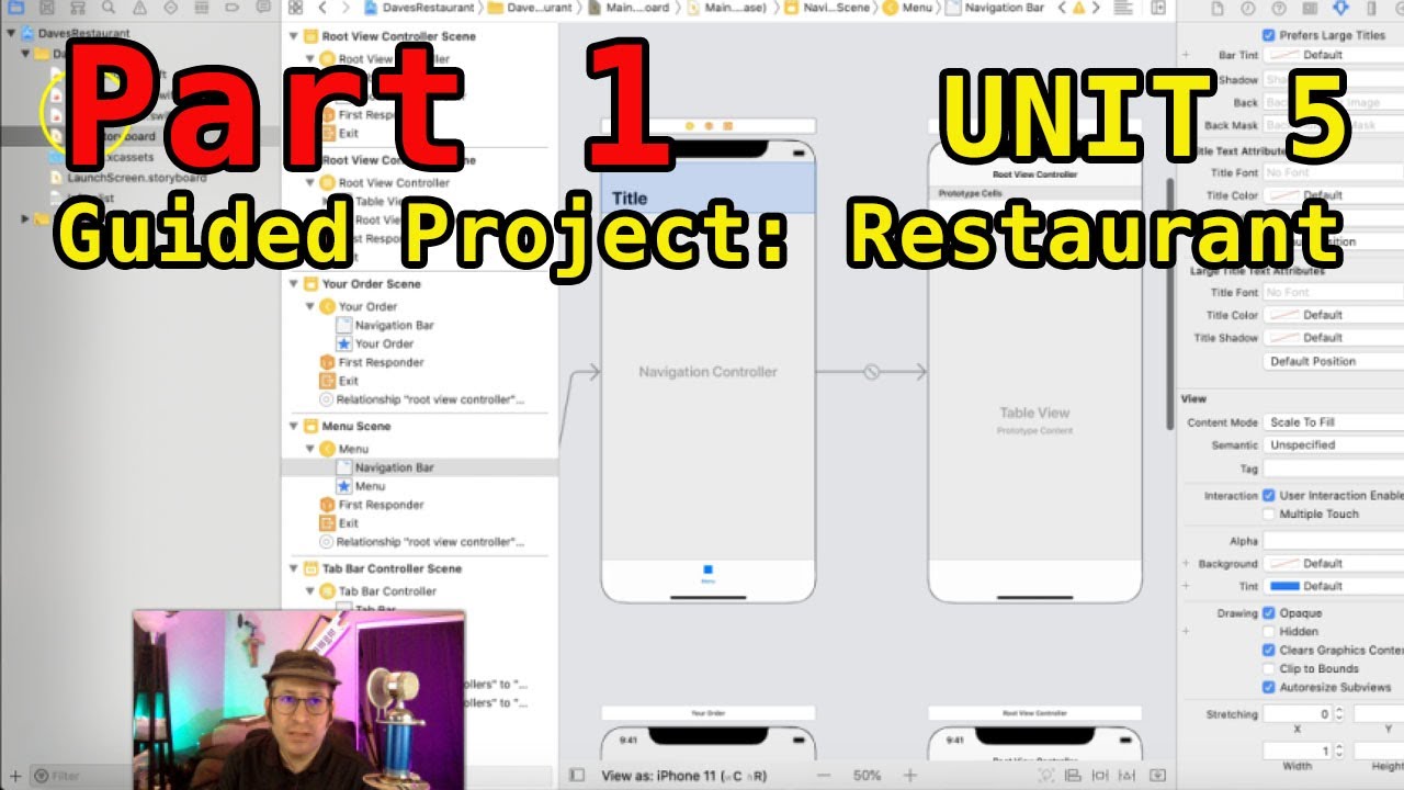 Unit 5 Guided Project Restaurant (Part 1)