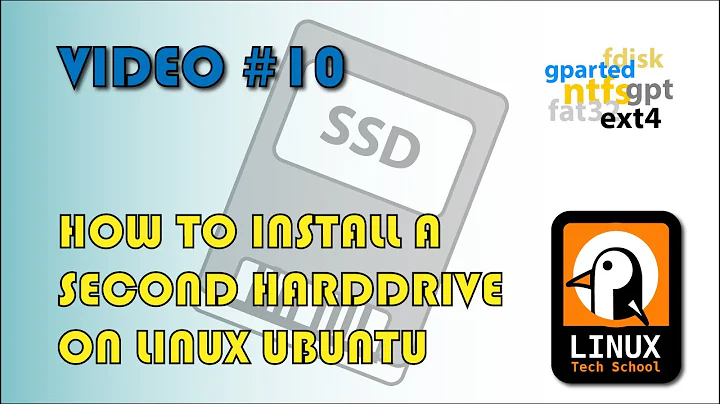 How to Install a Second Hard drive on Linux Ubuntu