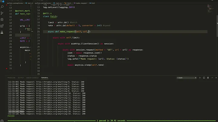 Rate Limiting API Requests with asyncio, aiohttp and semaphores