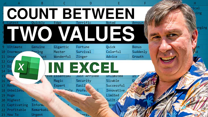 Learn Excel 2010 - "Count Between A Range": Podcast #1508