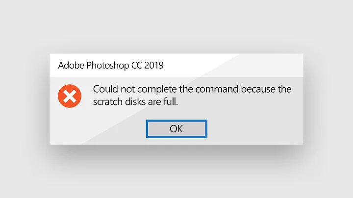 "Scratch Disks are Full"? The Final Solution in Photoshop!