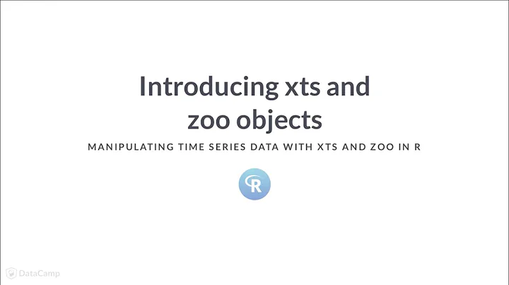 R Tutorial: Introducing xts and zoo objects
