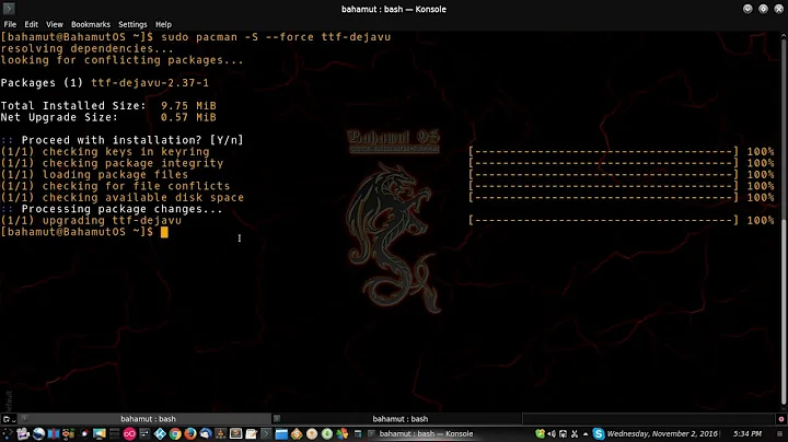 How to Fix Pacman Update Conflict Error - (Arch Linux / KDE )
