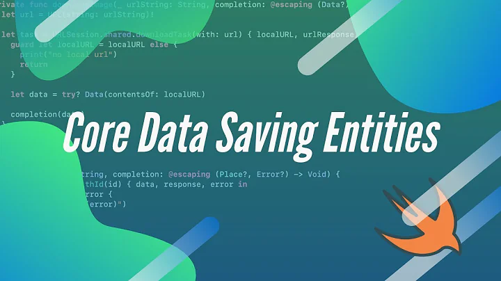 Saving Entities | Core Data #2