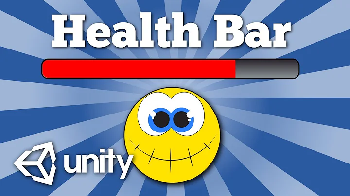 How to create a simple UI health bar for a character in Unity game. Easy Unity 2D tutorial.