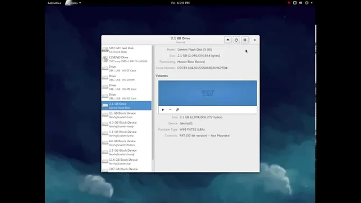 How to turn a Fedora Live ISO image into Live USB