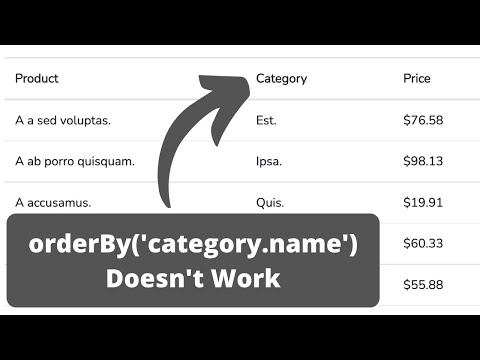 Laravel Eloquent: Order By Relationship - Two Ways