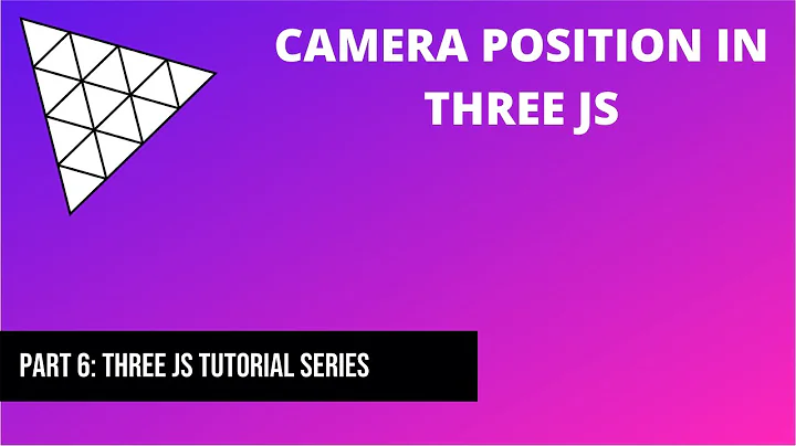 6 Camera position in Three JS | Three js tutorial