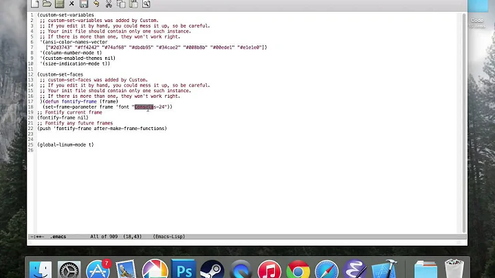 How to change your default font in Emacs