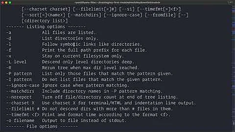 Using the tree Command