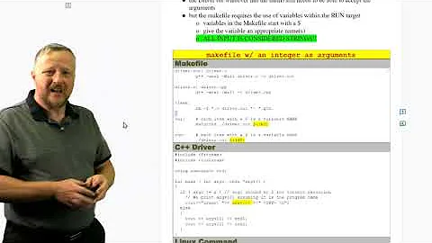Makefiles with Command Line Arguments