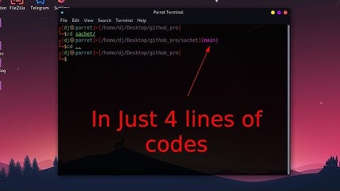 How to show git branch name in zsh terminal ? In just 4 line of code 😀😀