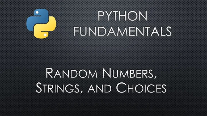 Python: Random Numbers, Strings, and Choices