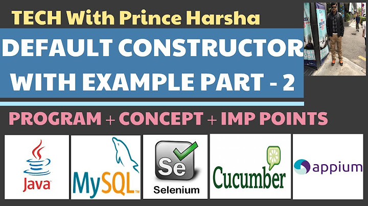 2.2 what is default constructor- part 2- no argument constructor- types of constructors with example