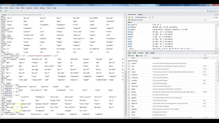 R Housekeeping commands like ls() and rm() with pattern matching