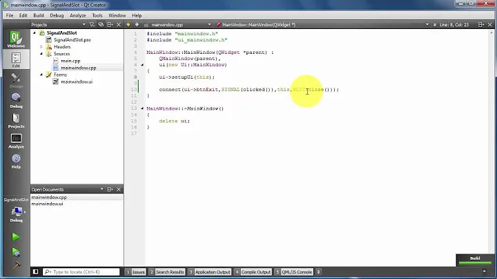 Qt5 C++ - SIGNAL và SLOT