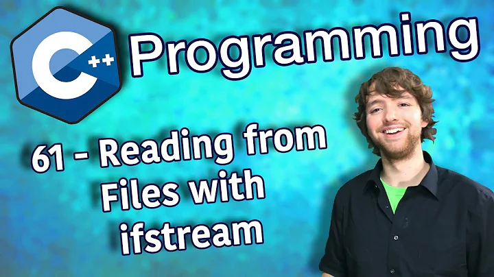 C++ Programming Tutorial 61 - Reading from Files with ifstream