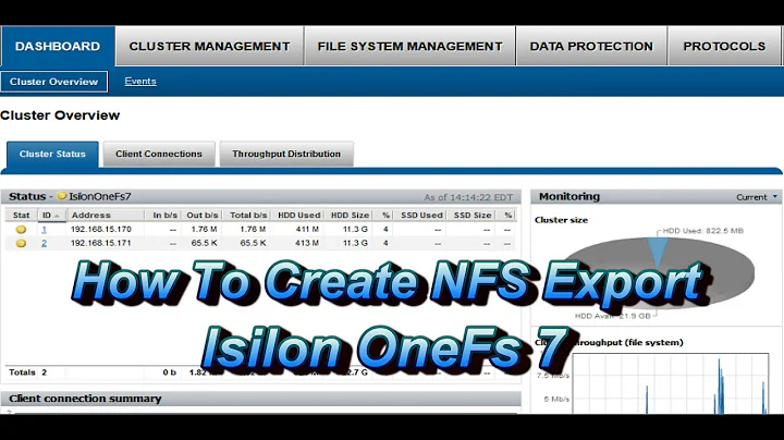 How To Create NFS Export Isilon OneFs 7