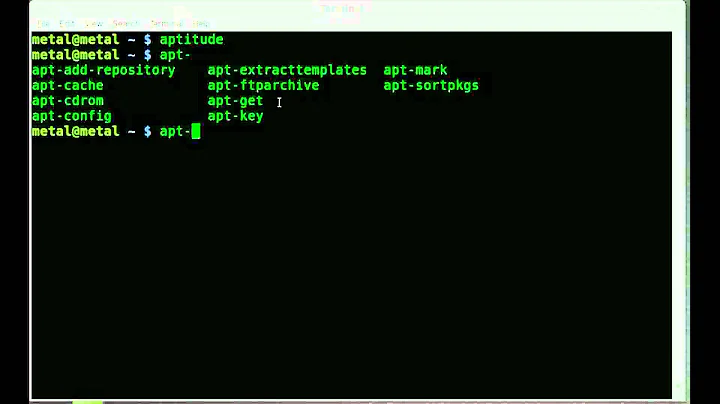 Aptitude vs apt-get