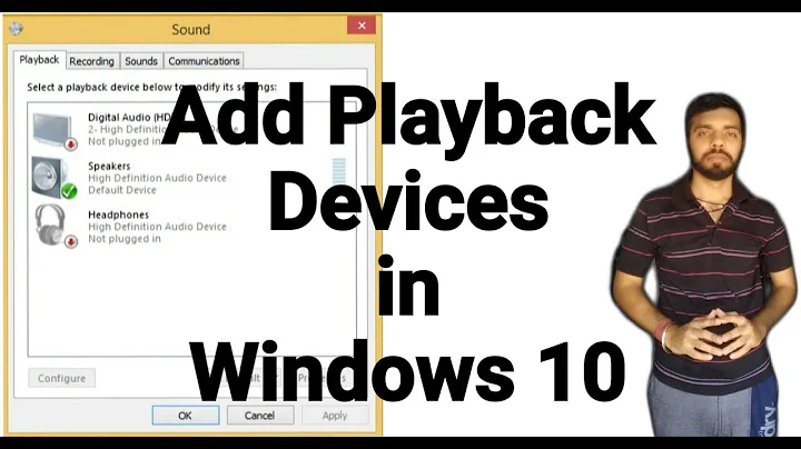 How to add Headphones Mic Speakers in Playback Devices | Enable Playback Devices in Windows 10/11/8