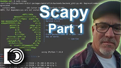 Scapy and Python part 1 - install run sniff