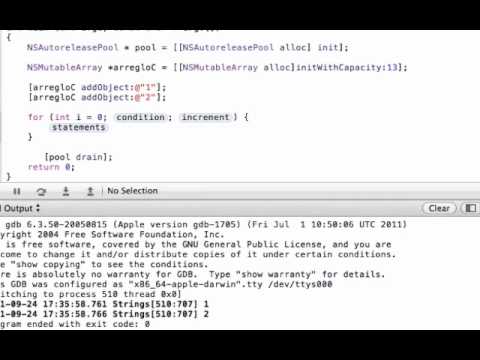 Objective C. Tutorial 24. NSMutableArray (Español Latino)