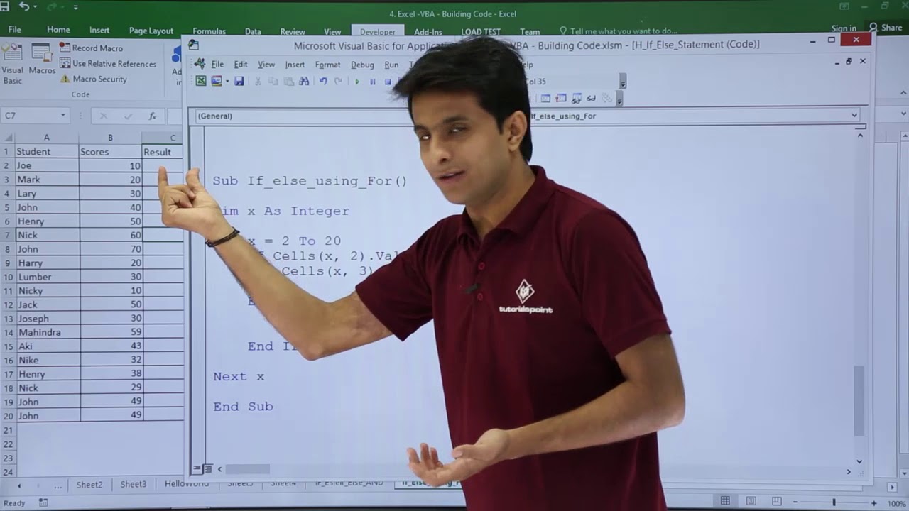 Excel VBA - If Else Using For Loop