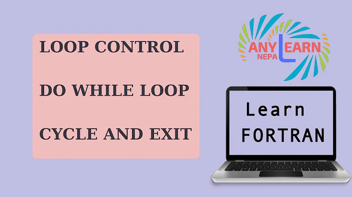 Learn Fortran Do while loop | Loop Control | Fortran  CYCLE and EXIT | Fortran Tutorial 12