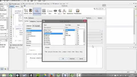 Java Beginner Programmer - Changing Font Size in NetBeans - An Aside