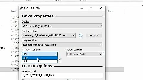 Bootable USB Flash Drive using Rufus (MBR/GPT, Legacy/UEFI)