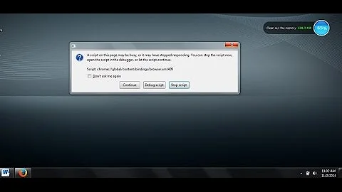 How to solve Script page may be busy in Mozilla Firefox