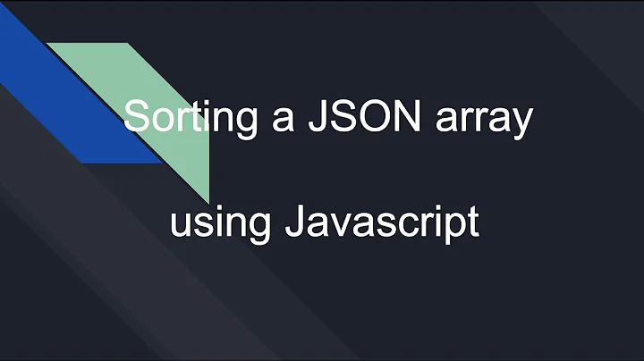 Sorting a JSON array using Javascript
