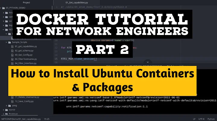 Docker Tutorial For Network Engineers: Part 2 How to Install Ubuntu Container and Packages