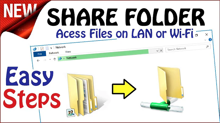 Share Folder in Windows 10 \ 8 \ 7 | Network File Access Sharing in 4 Steps