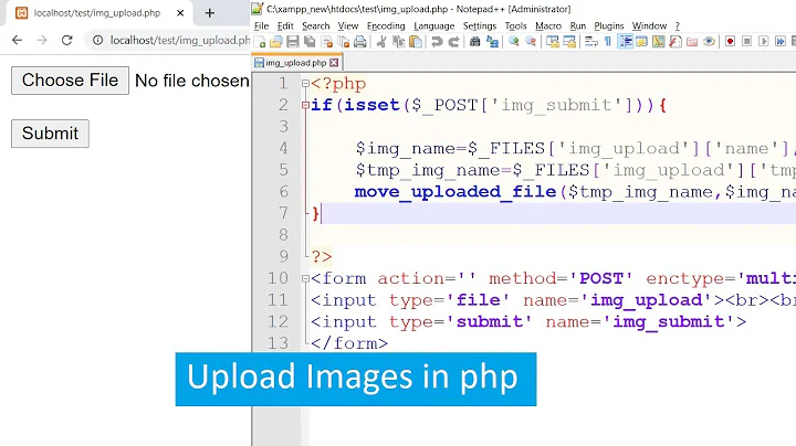 Upload images in php in 2 minute