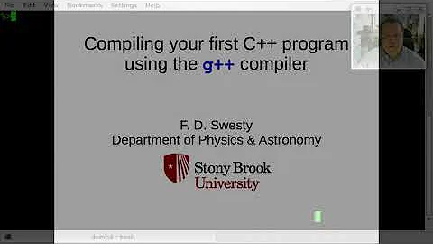 Using g++ to compile your first C++ program