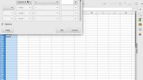 LibreOffice Calc: get the distinct/unique values in a column