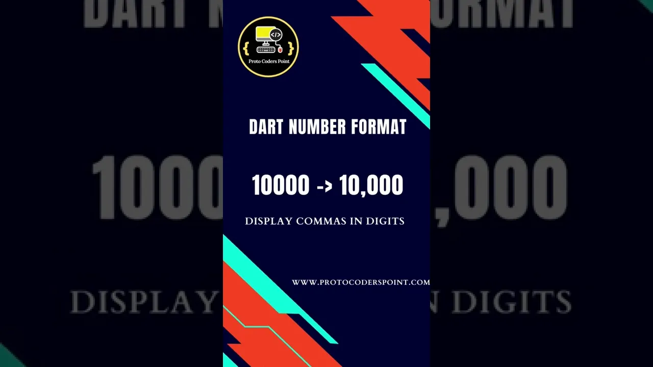 Dart number format - display number by adding comma’s.